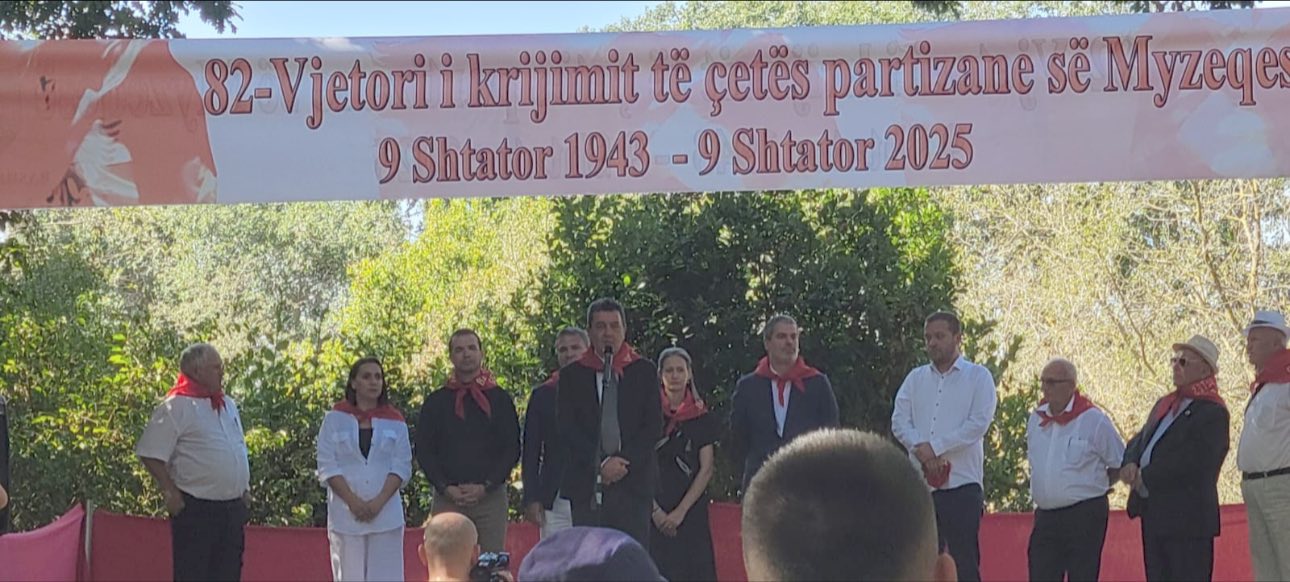 Aktivitet përkujtimor në nderim të 82 vjetorit të Çetës Partizane të Myzeqesë