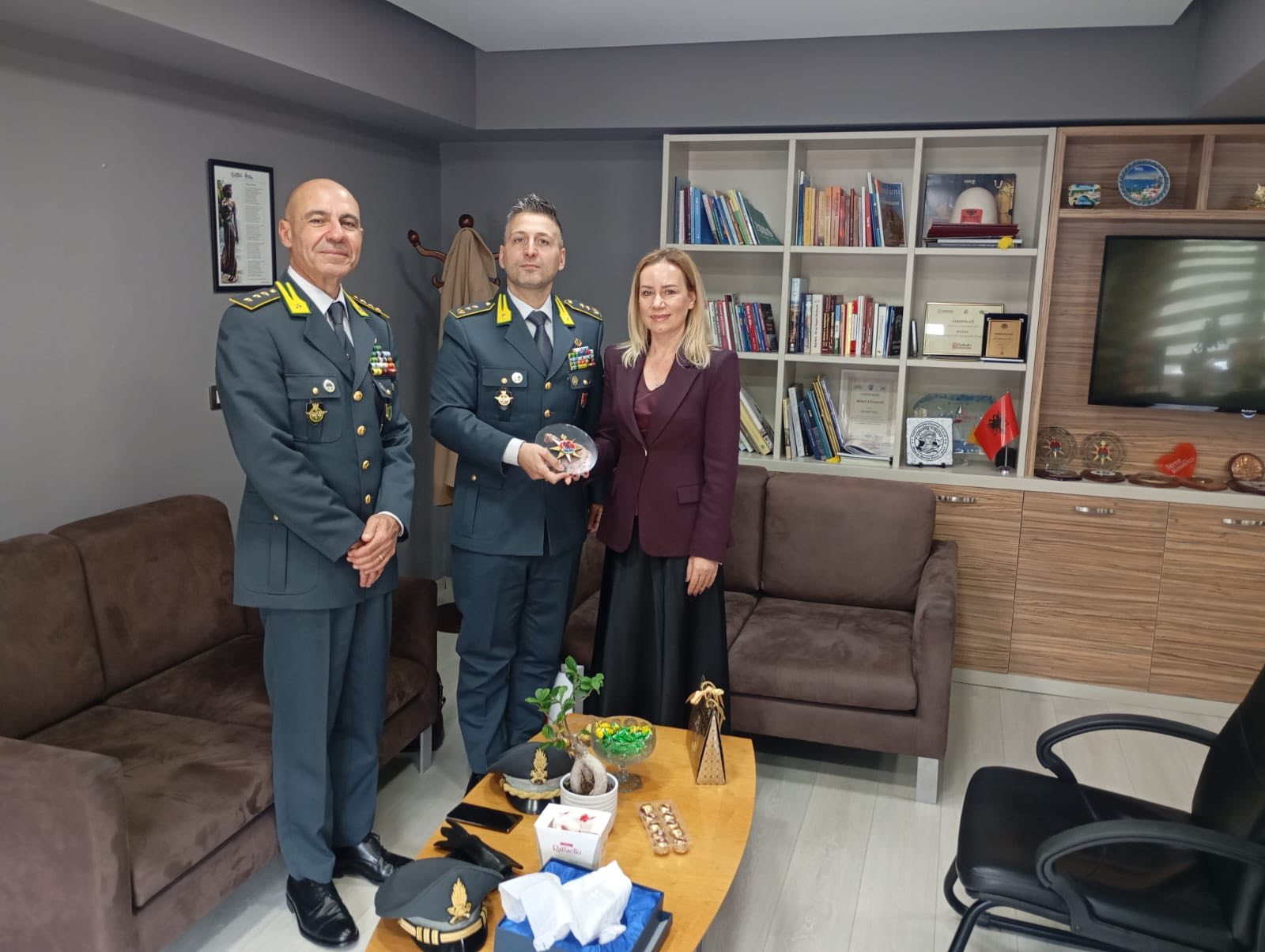 Takim me Misionin Guardia di Finanza në Shqipëri